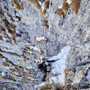escalade mixte, motte et
